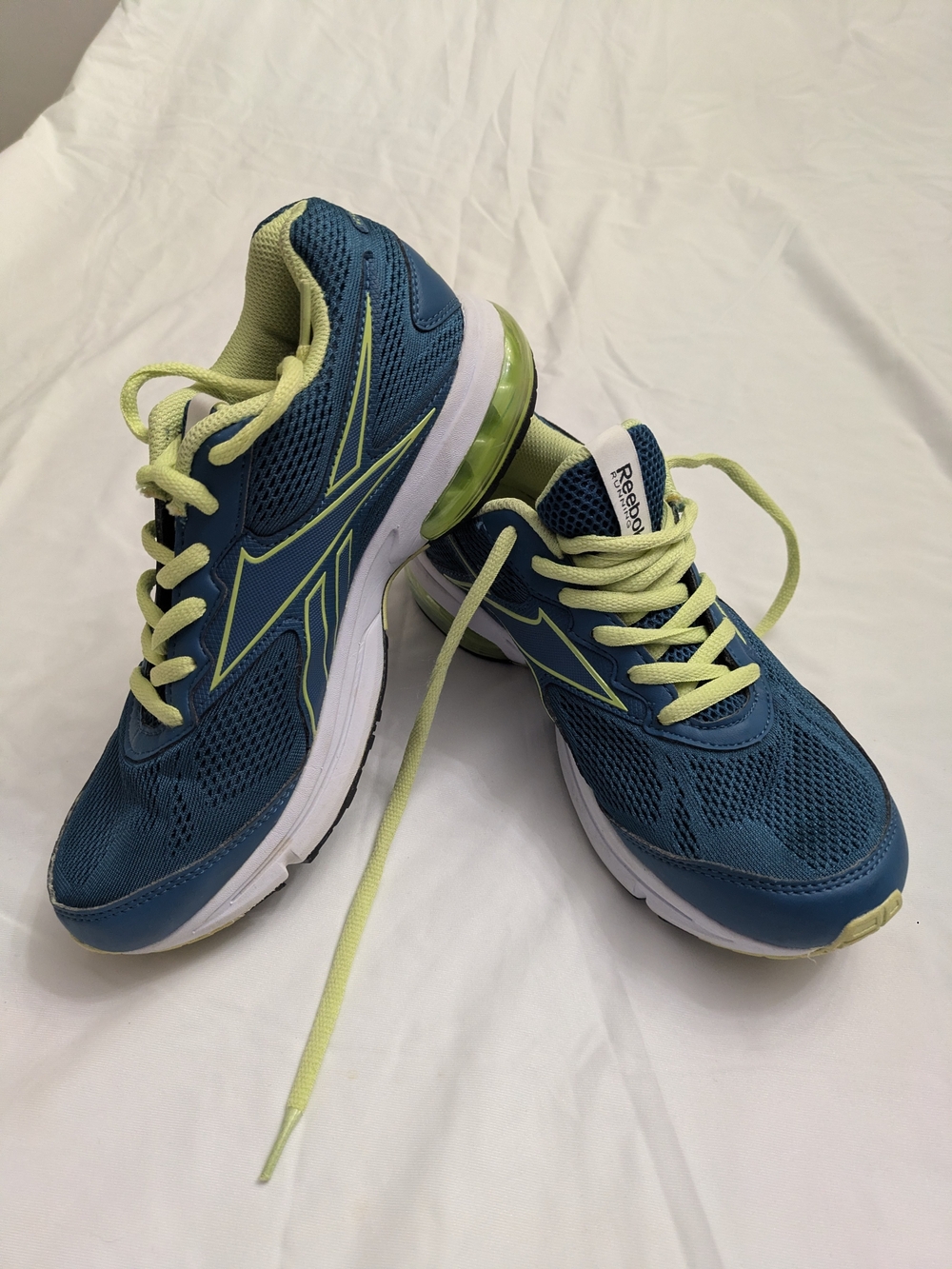 Reebok Teal & Lime Athletic Running Shoes